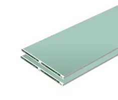 Gyproc drywall sheets stacked